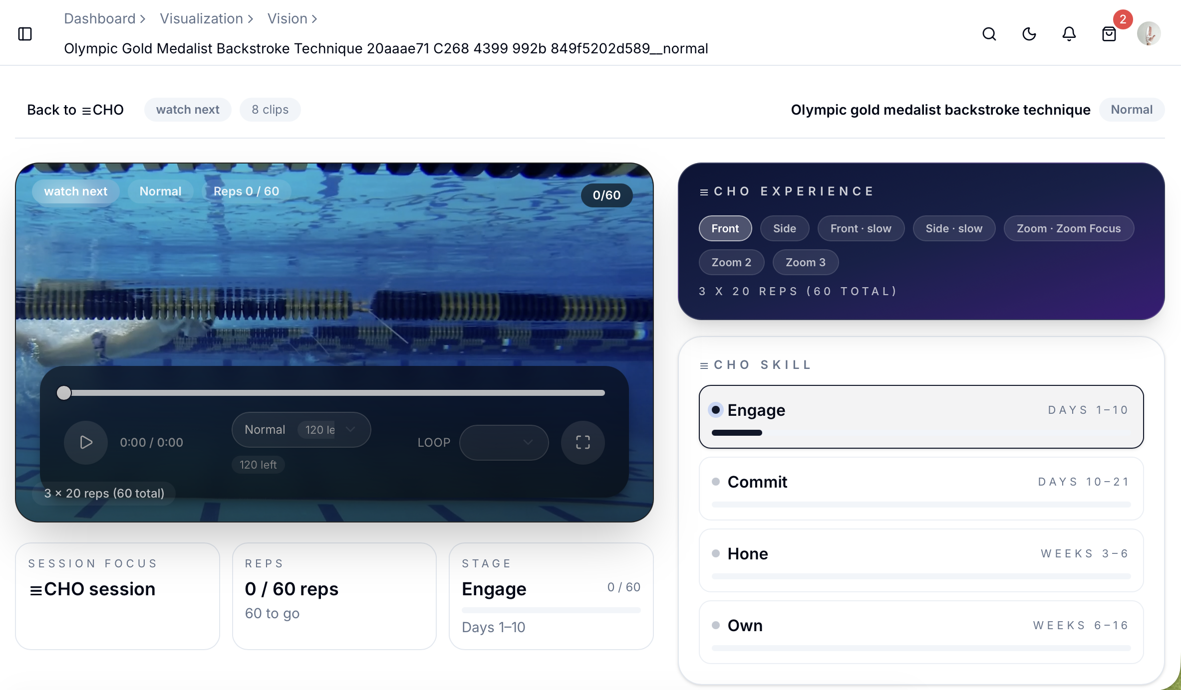 Video 1 · Athlete upload
